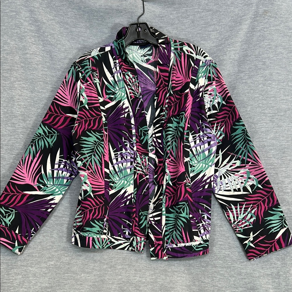 WESTBOUND Tropical Cruise Springtime Versatile Multicolor Cotton Jacket